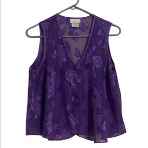 LA Intimates Pajama Top L